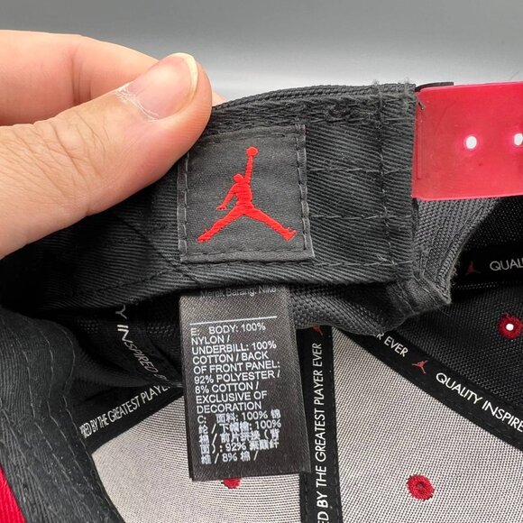 Air Jordan‎ 11 Hat Men Black Red Jumpman Bred Snap Back Cap - Picture 8 of 8